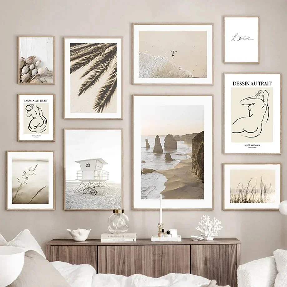 Настенная Картина на холсте Рок-Хилл-Бей растения пляж бикини девушка