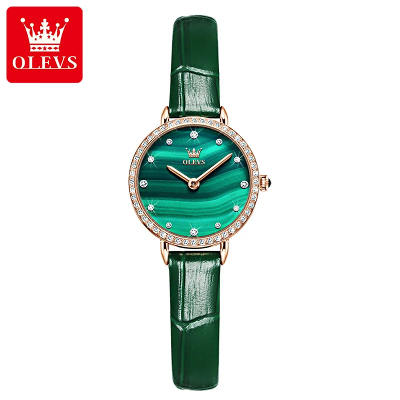 Luxury Brand OLEVS Elegant Women Watch Rhinestone Dial Simple Stylish Casual Lady Quartz Wrist Watch Waterproof Reloj Mujer enlarge