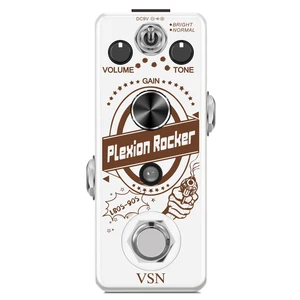 VSN LEF-324 Plexion Distortion Pedal for Guitar & Bass with Bright and Normal Mode True Bypass