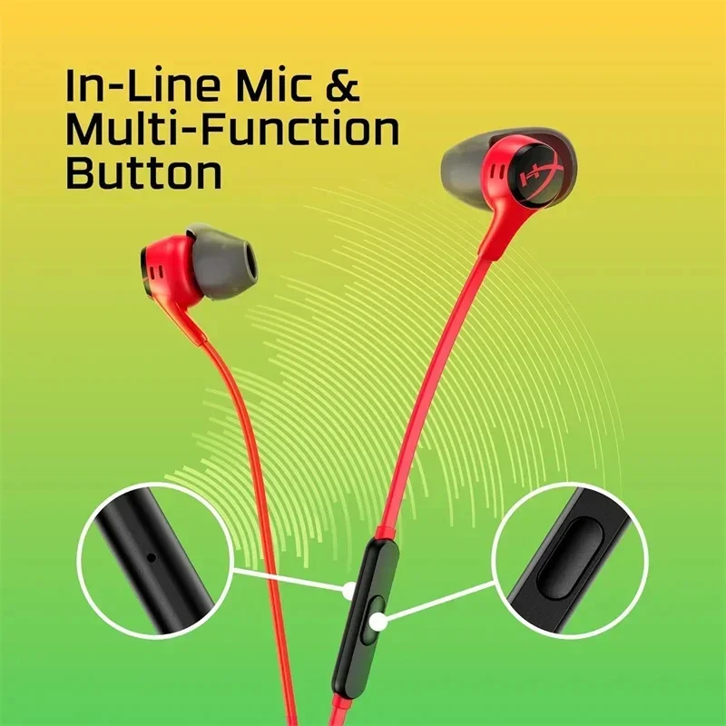 HyperX Cloud Earbuds II 2 Игровые наушники с микрофоном захватывающие проводные