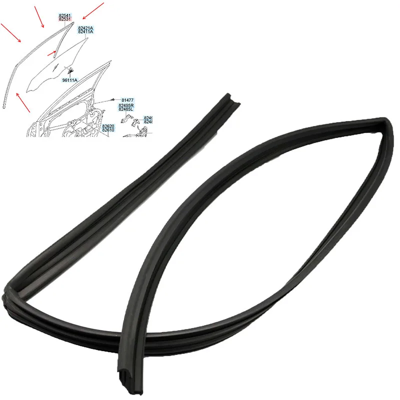 ДЛЯ Hyundai Elantra Avante 2007-2010 825302 H000 Рабочая передняя дверь оконное стекло левая