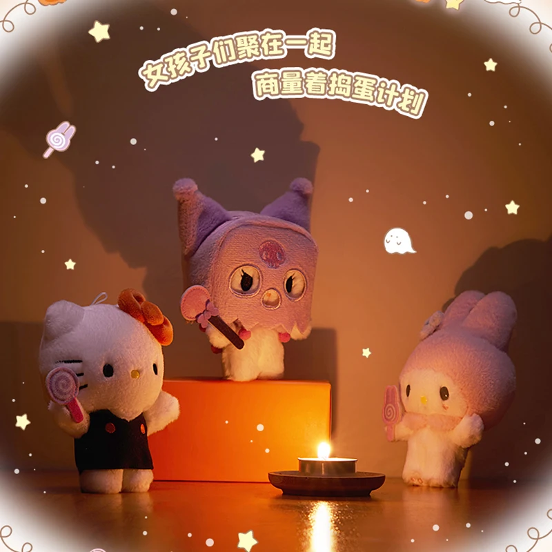 Sanrio Хэллоуин милый Призрак Kuromi Cinnamorol Mymelody Onpompurin светящийся Kawai Hello подвеска в виде