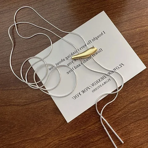 MOONBIFFY Матовое серебряное ожерелье-кулон FISH