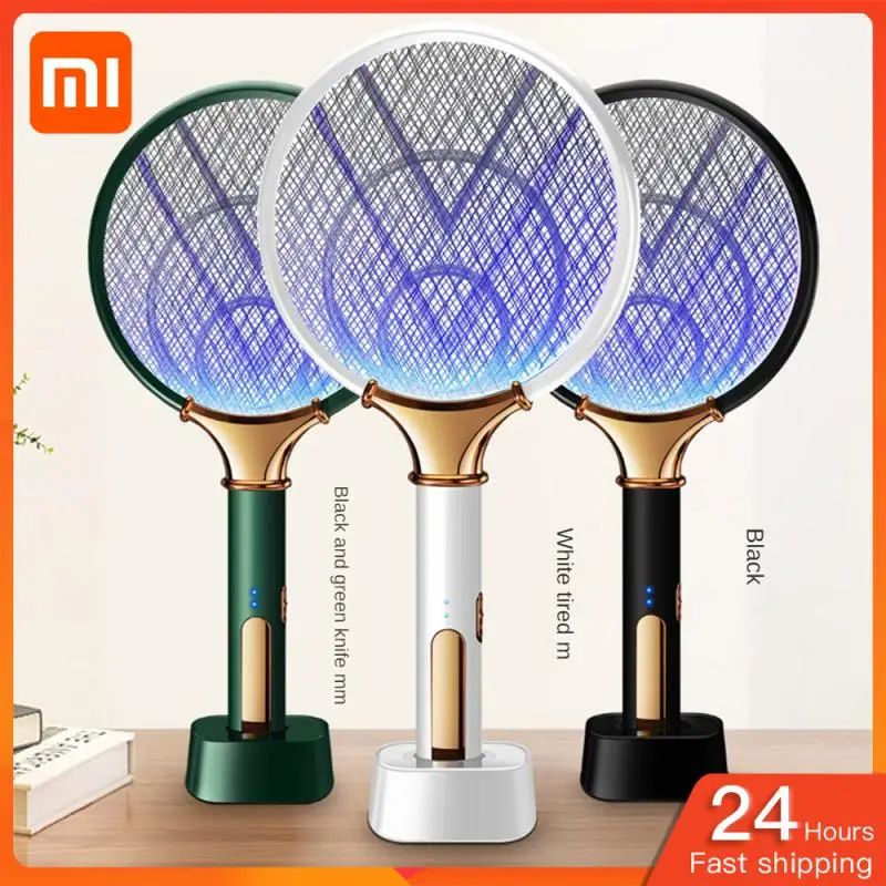 

XIAOMI 2 в 1 ловушка для комаров, USB перезаряжаемая Электрическая мухобойка, ловушка для соблазнения, лампа 3000 В, репеллент, инструменты для защиты сна