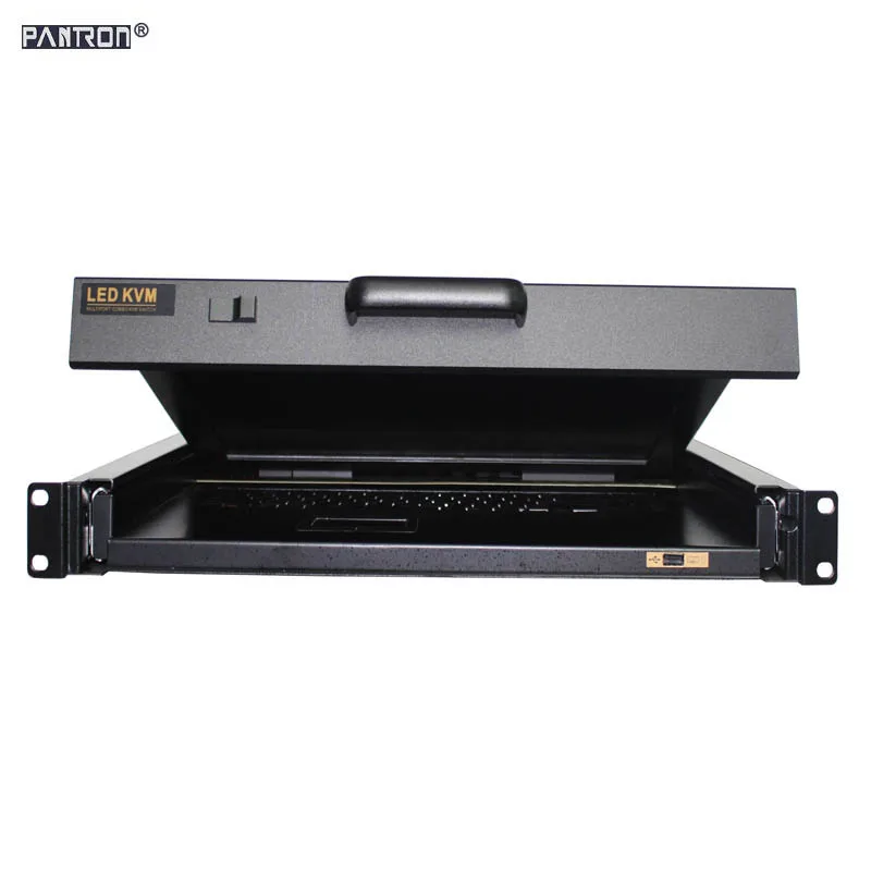 

Cost effective 19Inch 1U LCD KVM Drawer Rackmount KVM switch VGA single port KVM Console