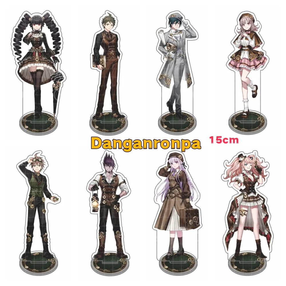 Фото Акриловая фигурка-подставка в стиле стимпанк Danganronpa, 15 см, Хаджиме Хината, Шуичи Сайхара, Чиаки Нанами, Селестия Люденберг, брелок, подарок. №1
