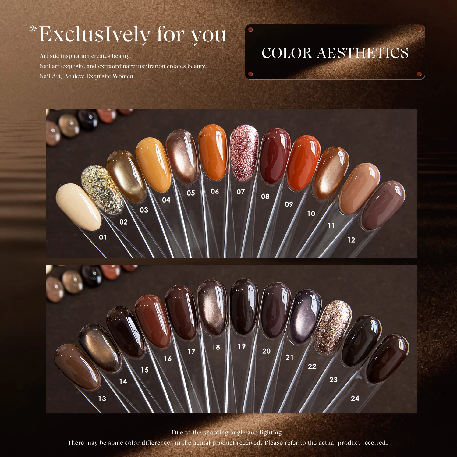 Фото Коллекция гель-лаков Vendeeni High Pigment 24 цвета Maillard, без TPO и HEMA, OEM, уникальный бренд, флакон, УФ-гель-лак №4