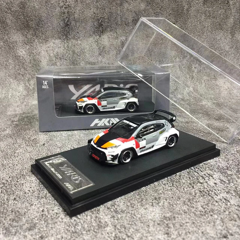 HKM 1:64 модельный автомобиль GR Yaris Pandem Rocket Bunny широкоугольный кузов