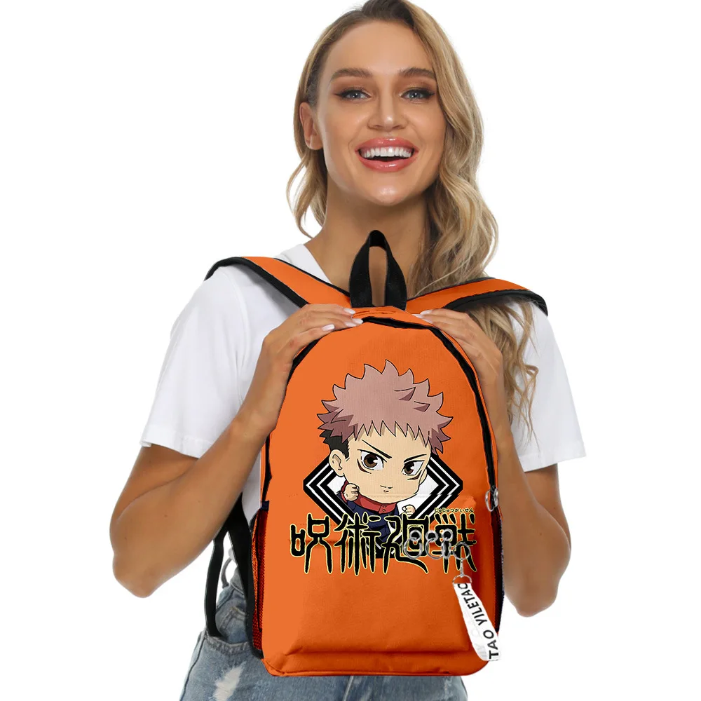 

Popular Jujutsu Kaisen student Bookbag Notebook Backpacks 3D Print Oxford Waterproof Boys/Girls Key Chain Travel Backpacks