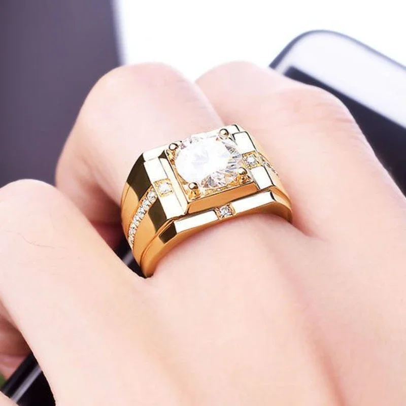 Роскошное кольцо с бриллиантами Mosanite модное Сверкающее квадратное роскошный