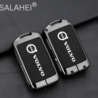 zinc alloy car leather key cover case shell keychain for volvo xc60 xc40 xc90 s90 v60 s60 v90 t5 t6 t8 polestar 2020 accessories