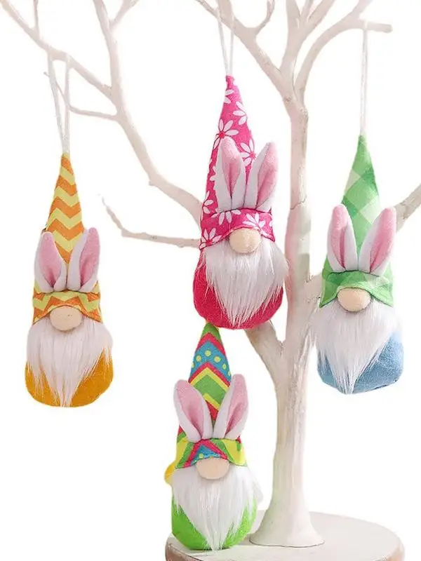 

Easter Faceless Gnomes Doll Hanging Pendant Bunny Gnomes Pendant Decorations Easter Gnome Plush Pendant Doll Gift Decorations