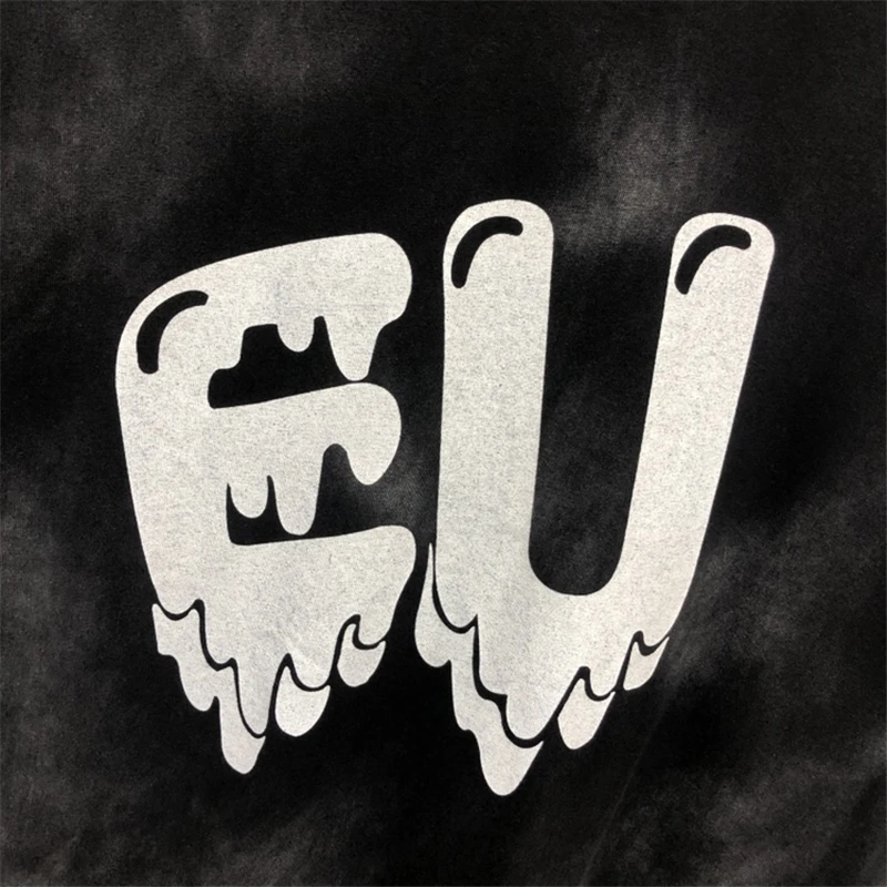 Футболка Мужская/женская из плотной промытой ткани модная тенниска с принтом в