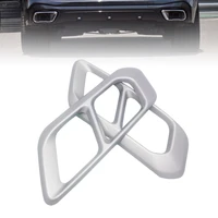 car tail pipe cover for 2019 2021 bmw x5 four out silver 304 stainless steel exhaust pipe decoration frame exterior decoration