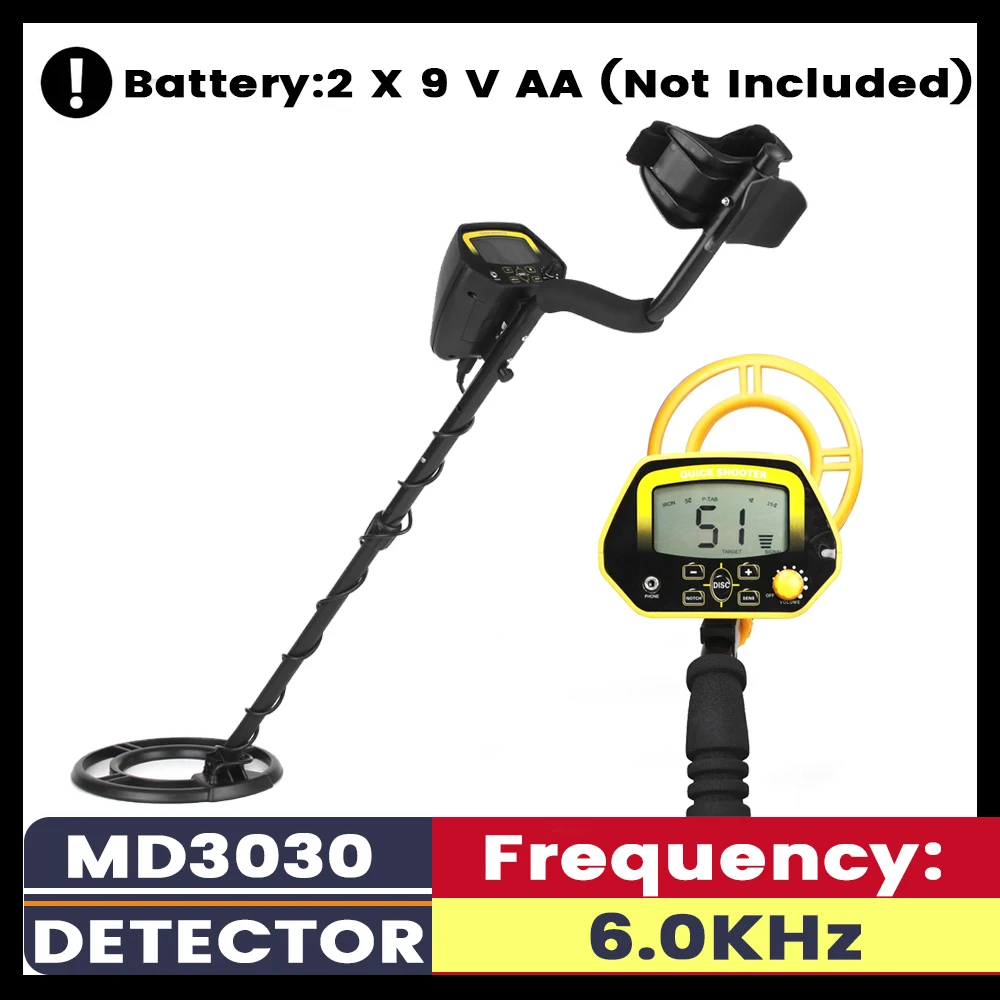 

Профессиональный металлоискатель MD3030, высокопроизводительный металлодетектор с тремя режимами обнаружения монет, ювелирных изделий