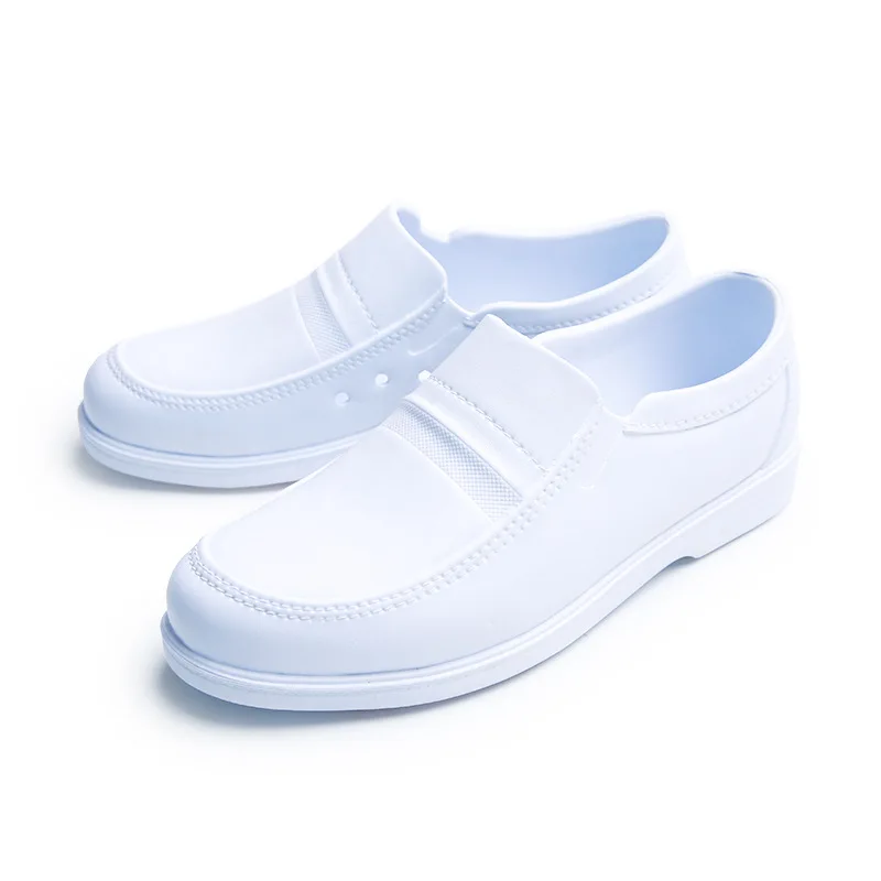 Мужские туфли для шеф-повара дышащие Нескользящие маслостойкие плоская подошва