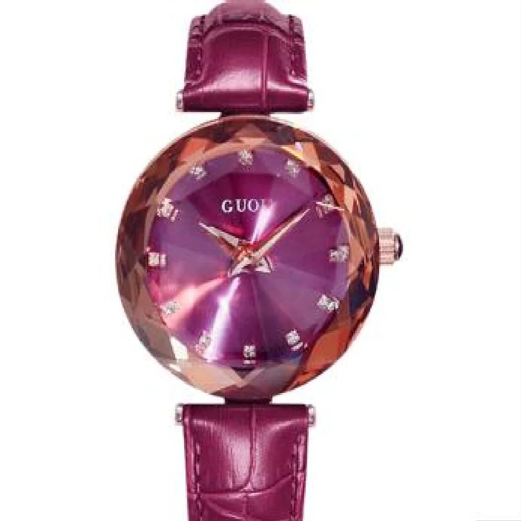 

Fashion Reloj Mujer Guou Brand Female Casual Genuine Leather Quartz Watches Small Size Clock Ladies Girls Women Dress WristWatch