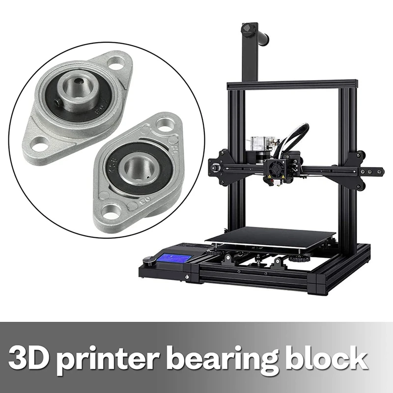 KFL08 фланцевый подшипник 4 шт. опорный блок из цинкового сплава 8 мм