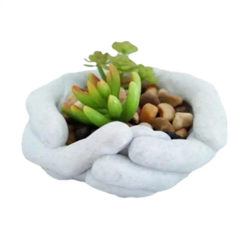 Ручной цементный цветочный горшок в форме ладони форма для цветов из смолы