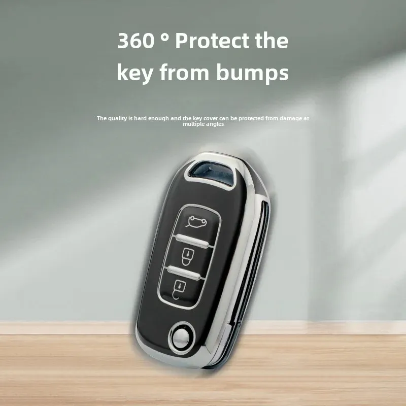 Чехол для автомобильного ключа Renault защитный корпус из ТПУ пряжка прямое