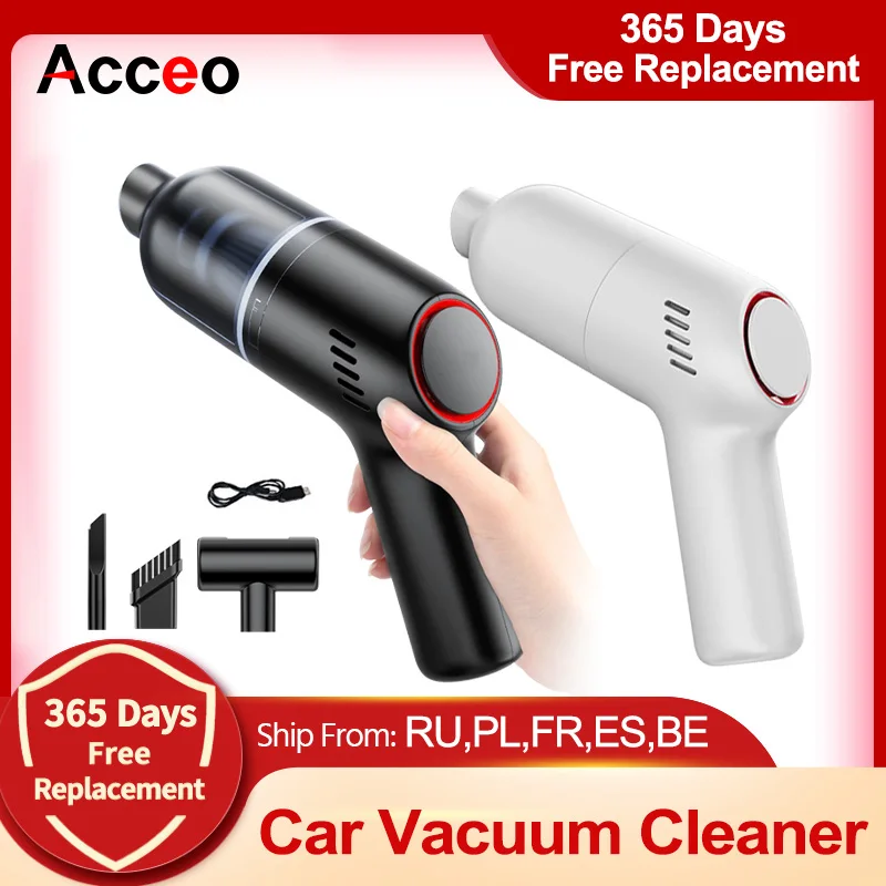 

Acceo M17 Portable Handheld Vacuum Cleaner Nieuwe Upgrade Draadloze Opladen Krachtige High-Power 9000Pa Home Car Dust Catcher