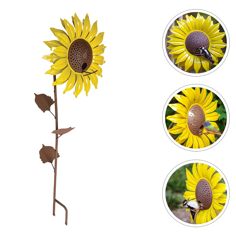 

Кормушка для птиц, поднос для садового подсолнечника, для кормления цветов, металлическое уличное украшение, подвесной инструмент для Колибри, кормушки для двора, стойка для стоек