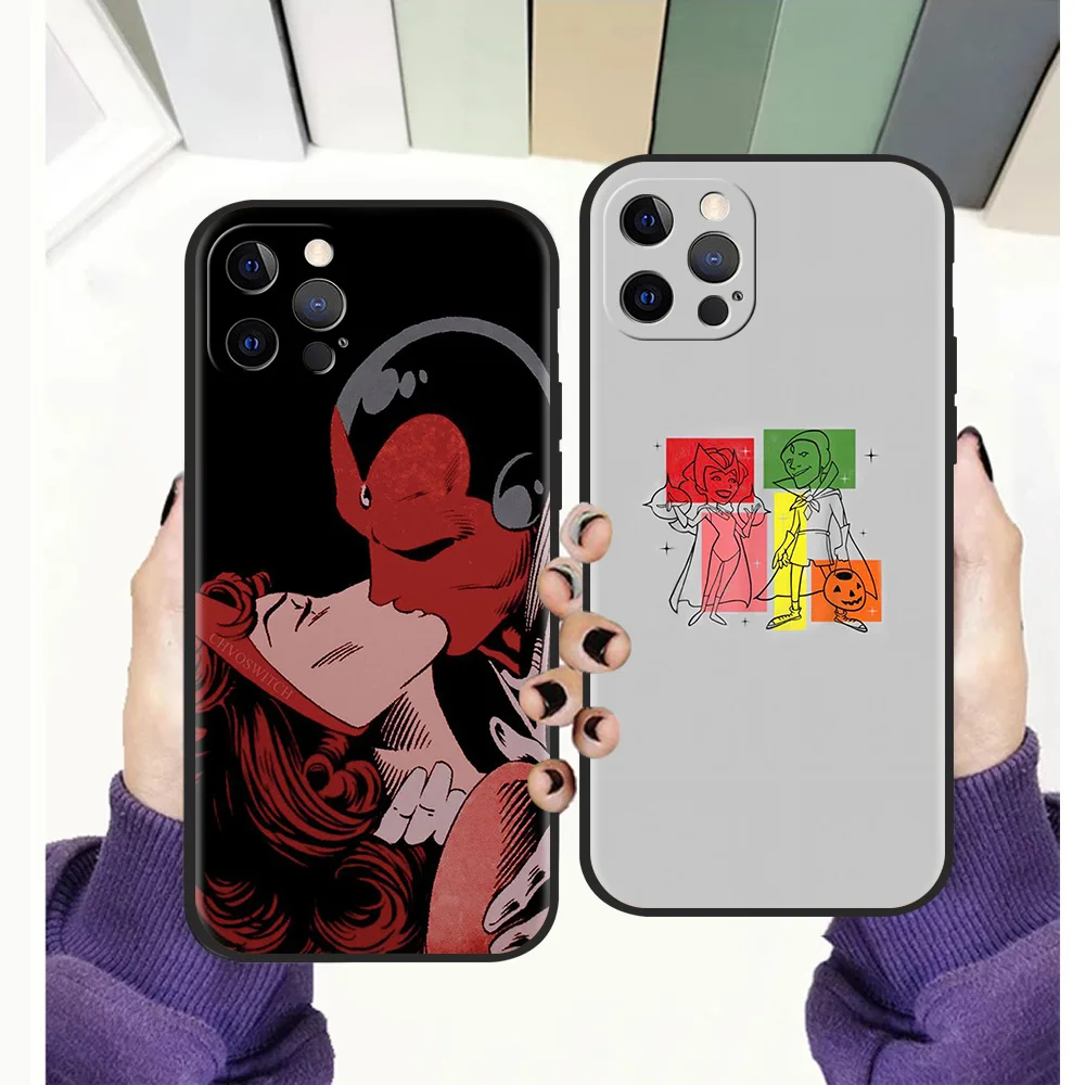 

Cartoon Wandavisions Luxury Phone Case Cover For iPhone 13 12 11 Pro Max 8 7 Plus X XR XS Max SE 2020 Fundas Silicone Soft Shell
