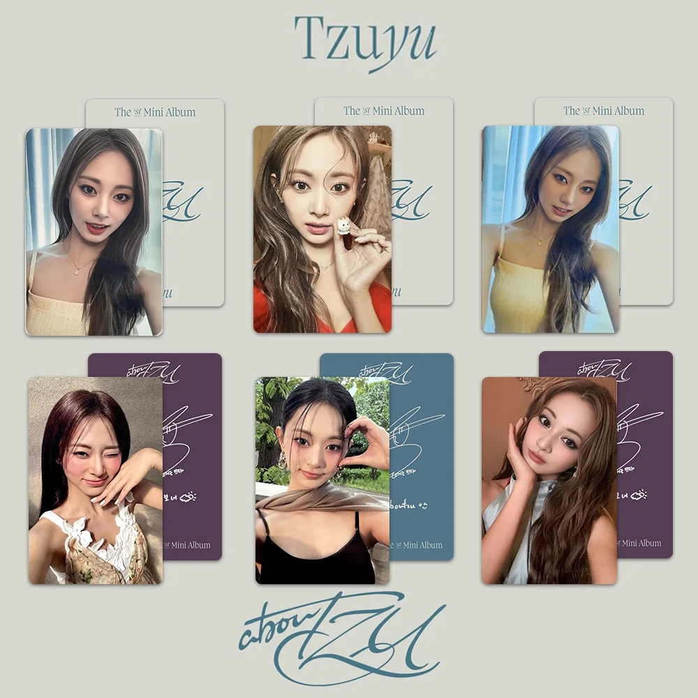 6 шт./компл. Tzuyu Idol Girl Group новый альбом около TZU HD печатные фотокарточки высокого