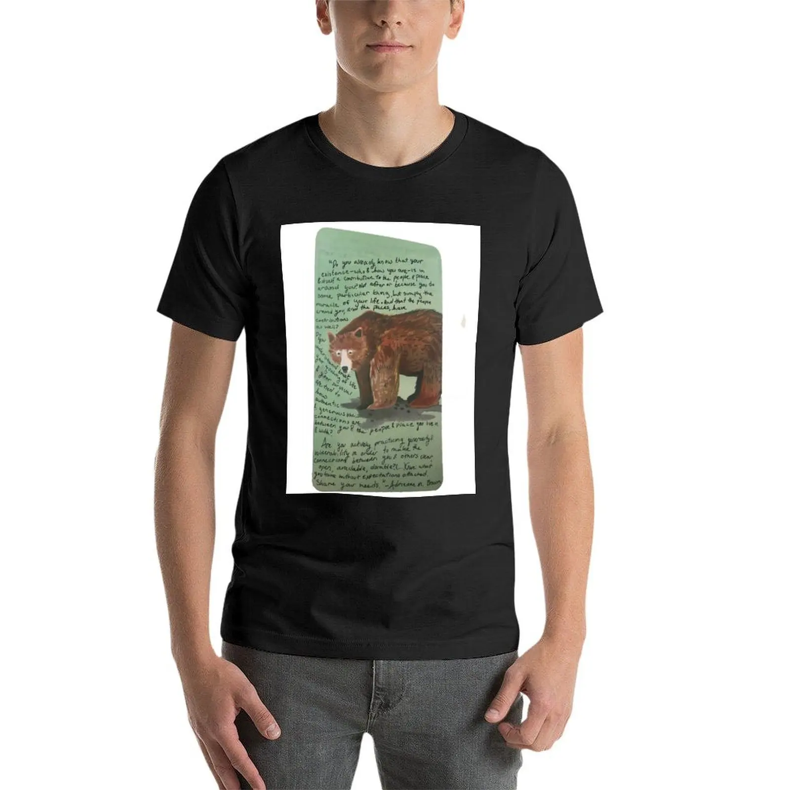 Адриен Мэри Браун-ваше существование-это чудо. Футболка kawaii одежда графика