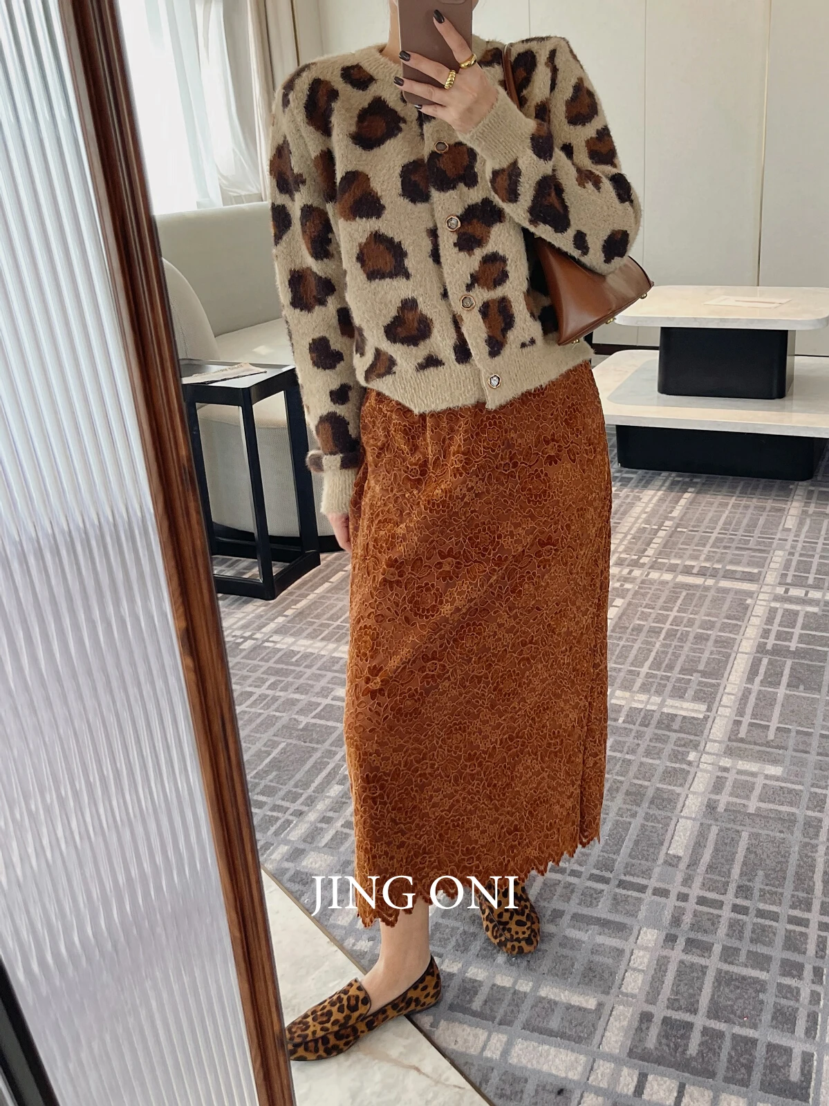 Кружевная длинная юбка Y2K весна 2024 женская одежда корейская мода готический