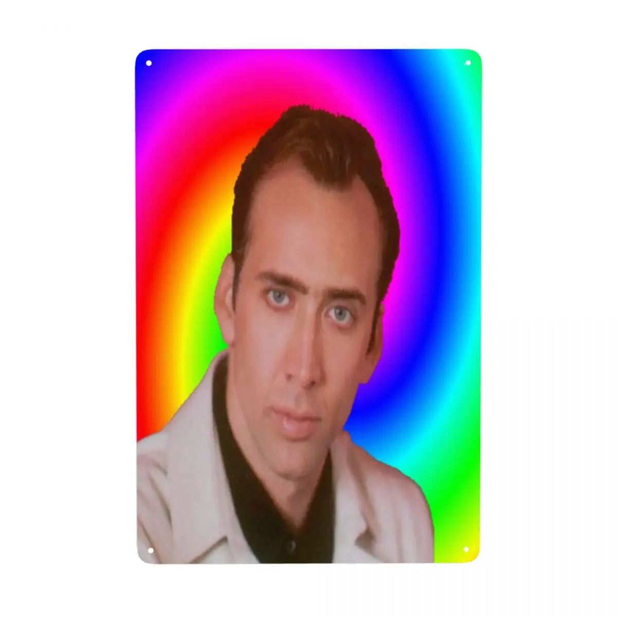 

Retro Nicolas Cages Mind Metal Tin Sign Rectangle Custom TV Movie Actor Signs Plaque Bar Cafe Restaurant Wall Art Decor