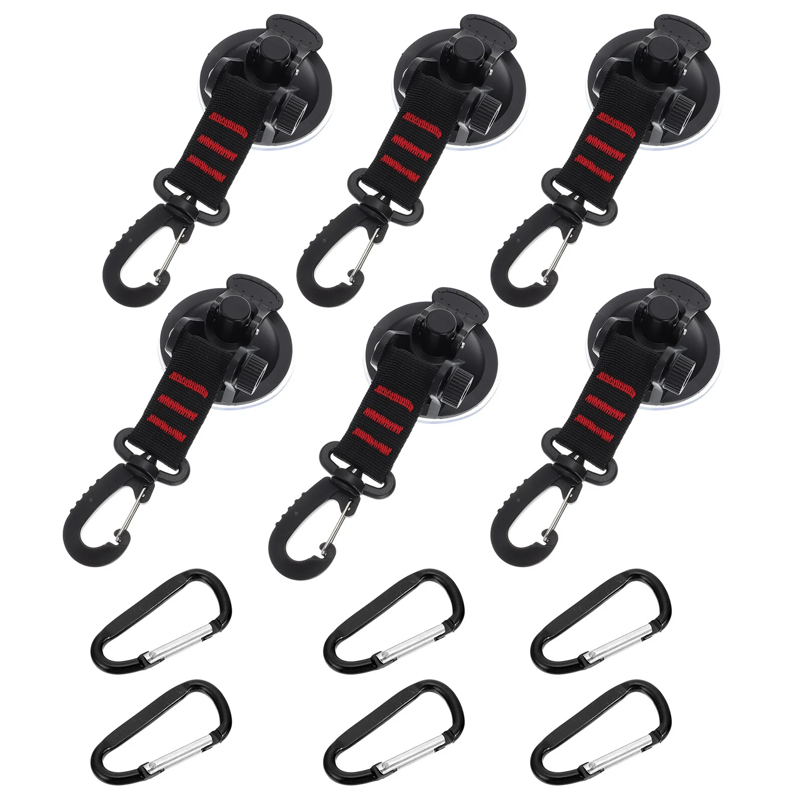 

6 Pcs Waterproof Tent Car Suction Cup Anchors Fixed Hook Tents Securing Hooks Iron