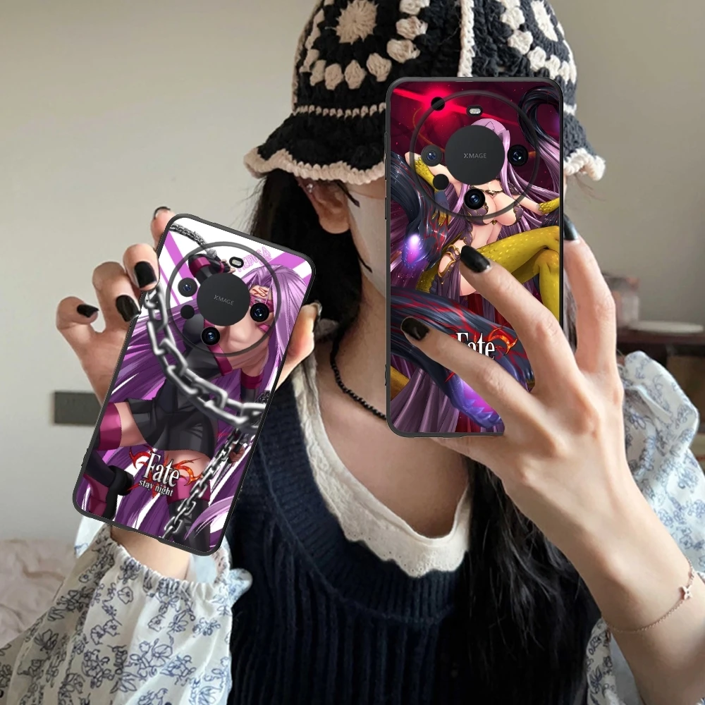 Fate Night Medusa Mobile Cell Phone Case for Huawei Mate 60 50 40 30 20 10 Pro Plus Lite E 5G Black Soft Cover Shell