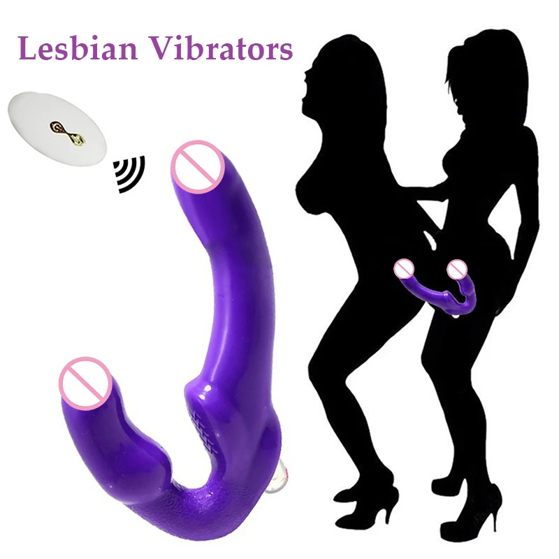 Беспроводной двухсторонний силиконовый вибратор с дистанционным управлением