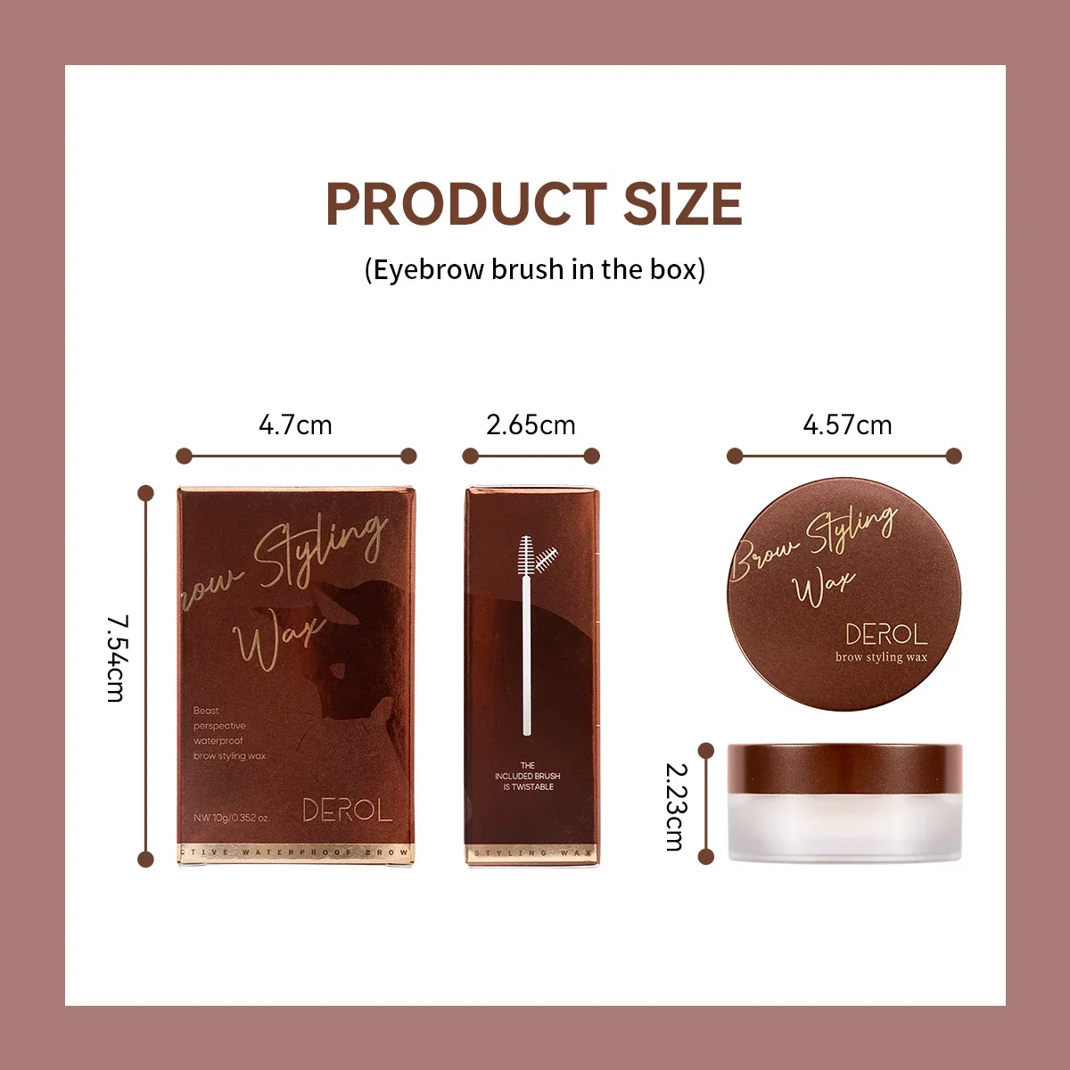 Крем для формирования бровей Гель укладки Стереотипный воск Натуральное дикое