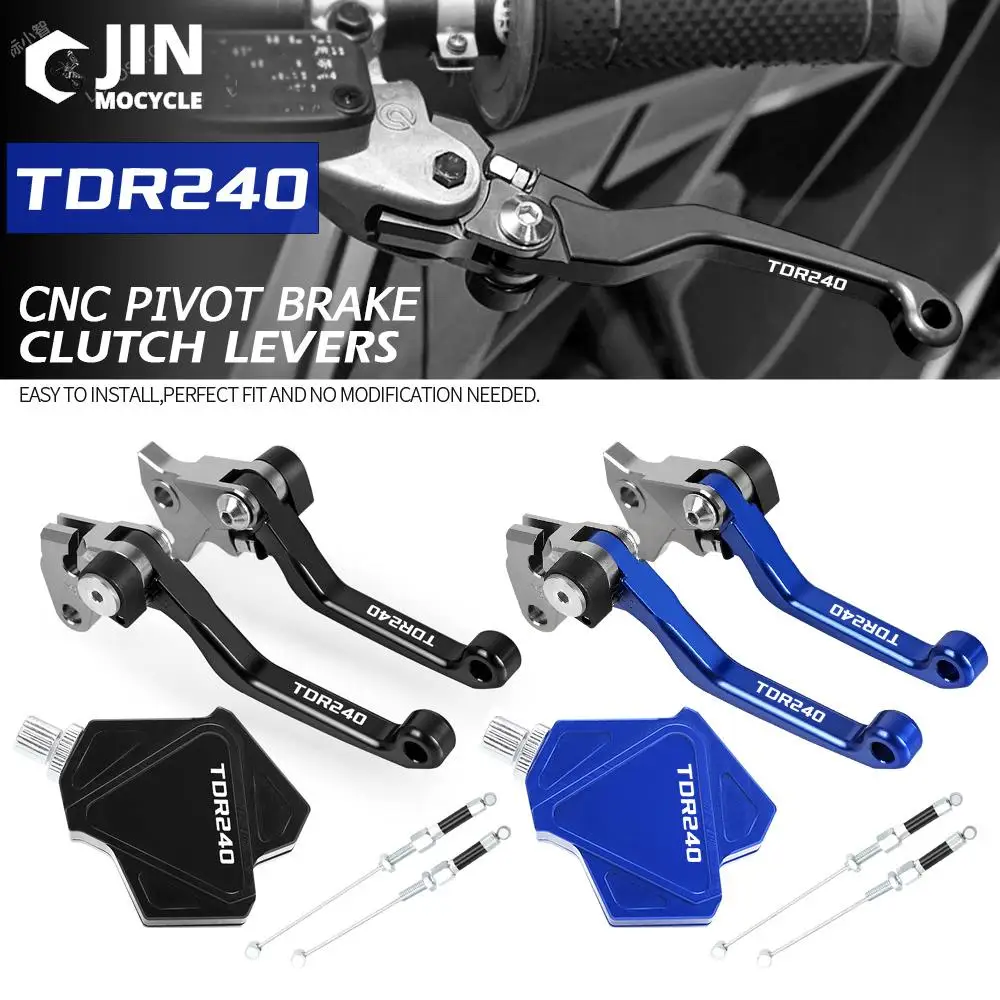 

CNC For YAMAHA TDR240 TDR 240 1988 1989 1990 Motorcross Accessories Stunt Clutch Lever Easy Pull Cable System Brake Clutch Lever