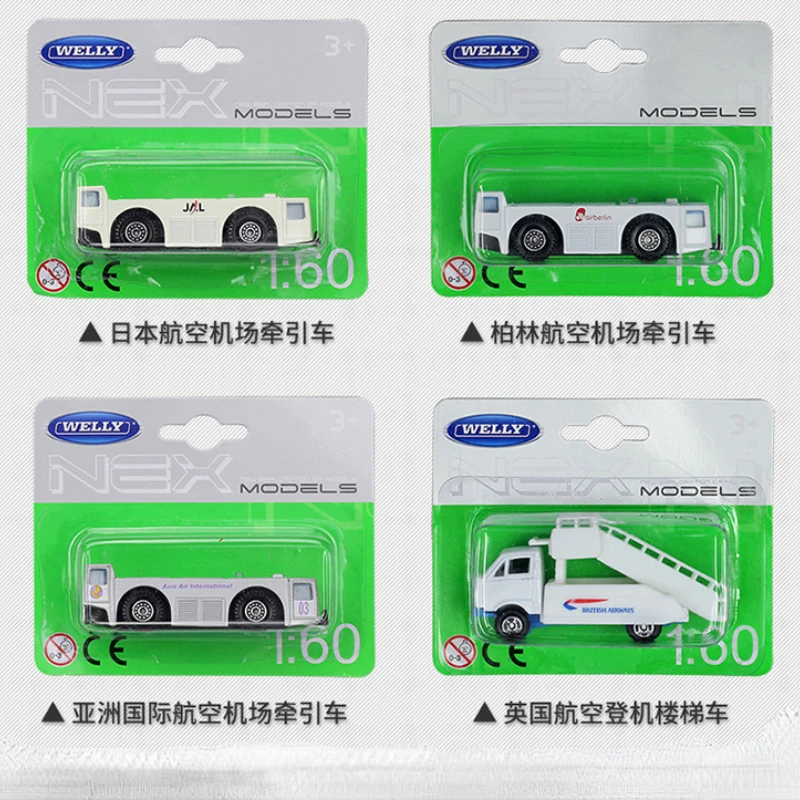 

WELLY 1:60 Toyota Corolla Car Bus Vehicle Diecast Mini Model Car Airport Baggage Tractor Trailer Alloy Metal Toy Car Gifts B197