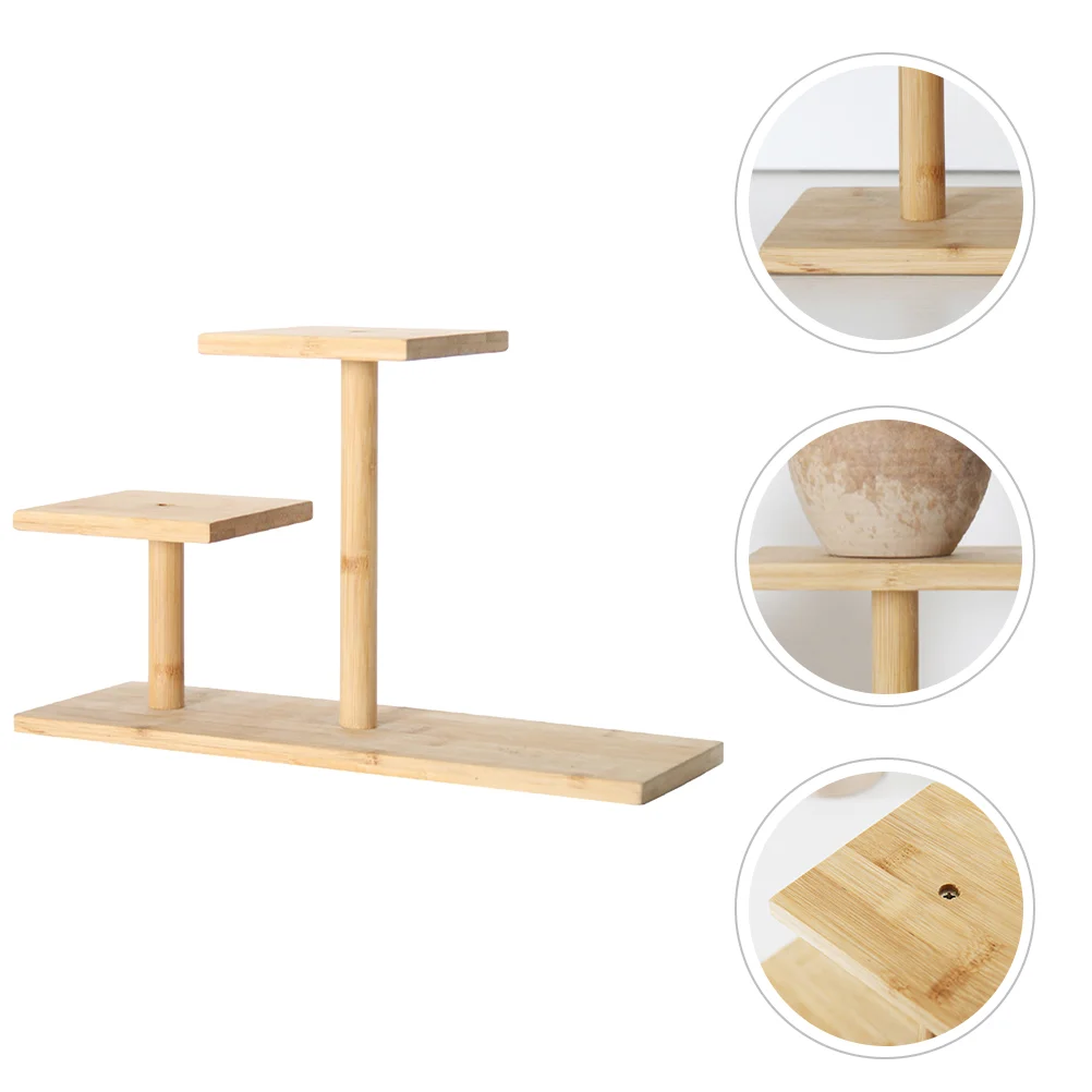 

Деревянная подставка для растений, трехуровневый комнатный угловой стенд для растений, демонстрационная стойка, многоуровневый держатель для горшка, подставка для цветов в гостиную