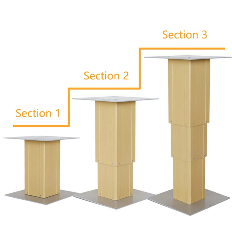 Электрические телескопические подъемные столбики набор для регулировки высоты