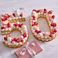number cake mold cookie chocolate cake decoration tool romantic wedding ideas party supply home baking pastry candy accessories