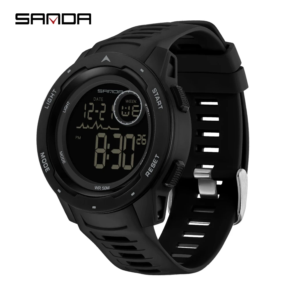 

SANDA Brand Men Sports Watches Fashion Chronos Countdown Waterproof LED Digital Watch Man Military Wrist Watch Relogio Masculino
