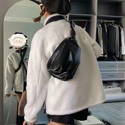 FACE Autumn and Winter New Double Sided Lamb Fleece Coat Men and Women Couples Thickened Warm Cotton Clothes TNF
