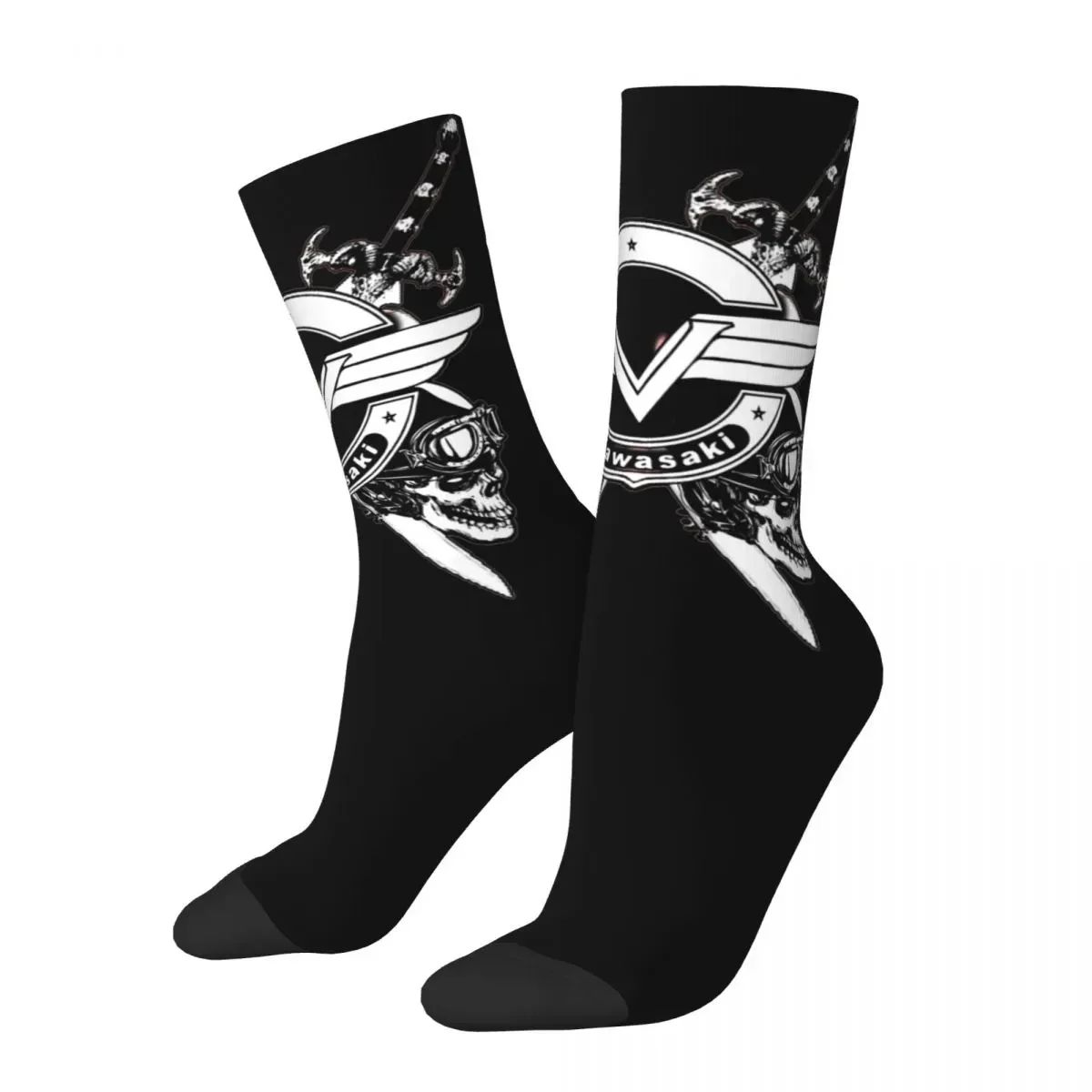 

Мужские и женские вулканические мотоциклетные носки с логотипом VN, милые повседневные носки, продукт в стиле хип-хоп, чудесные подарки средней длины