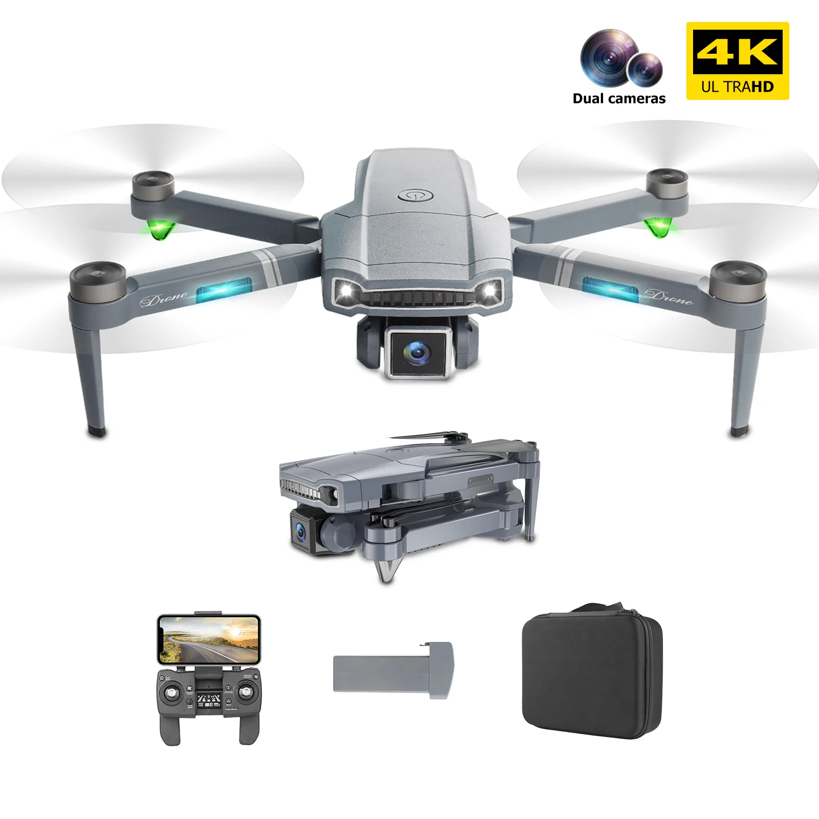 

S179 GPS Drone with Dual 4K HD Camera ,Optical Flow mode,2.4G FPV RC Quadcopters,Brushless Motor,Easy Auto Return Home,Follow