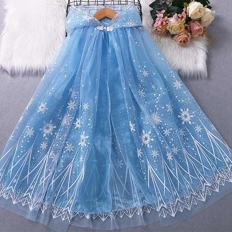 Костюм для косплея накидка с капюшоном девочек звезда снежинки Павлинье перо