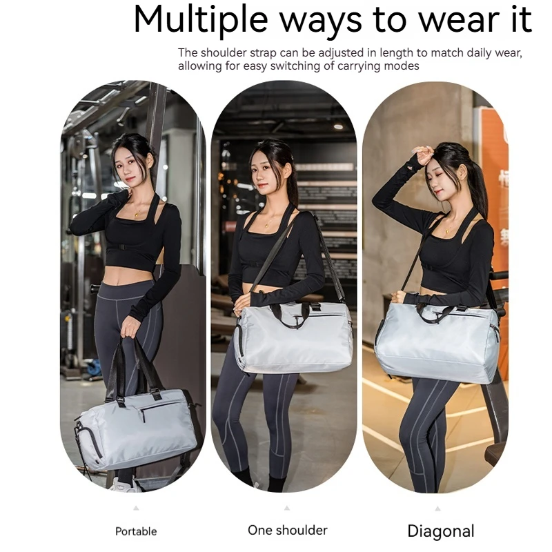 Сумка для фитнеса мужской спортивный рюкзак с отделением сухого и влажного