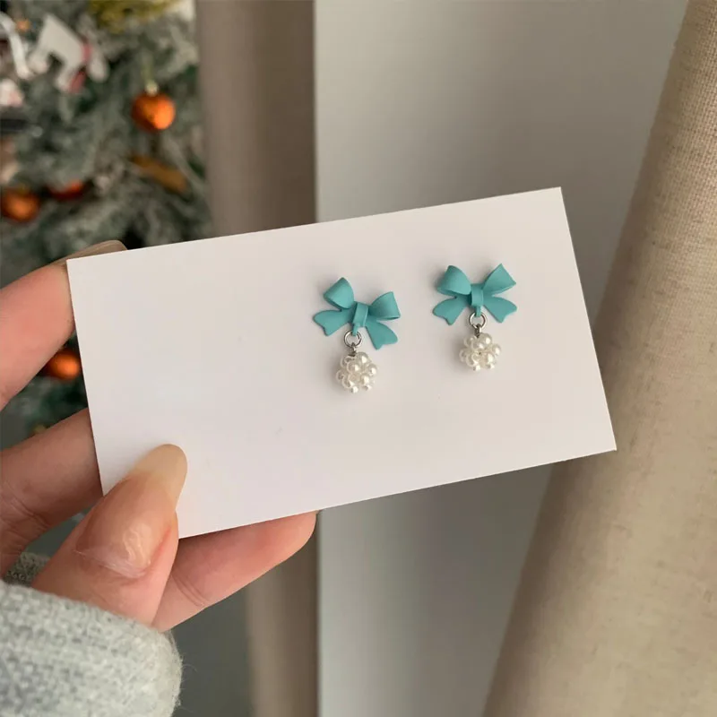 

Alloy Fashion Jewelry Highlighting Elegance Women And Girls Pearl Bow Earrings Earrings Gifts Jewelry Sweet Unique Design