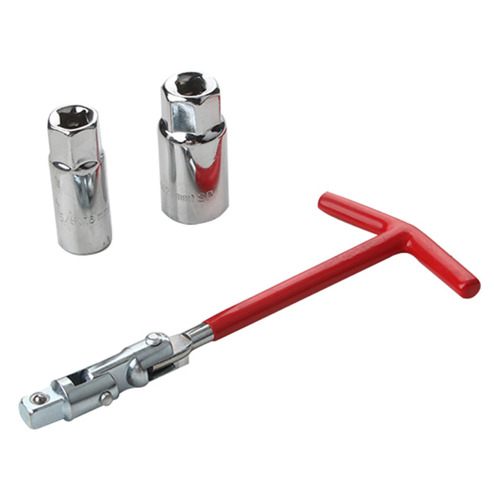 

Remover Flexible Spark Plug Wrench 16mm 21mm Socket Sturdy Installer Non Slip T Handle Dual Use Comfortable Grip Motorcycle Red