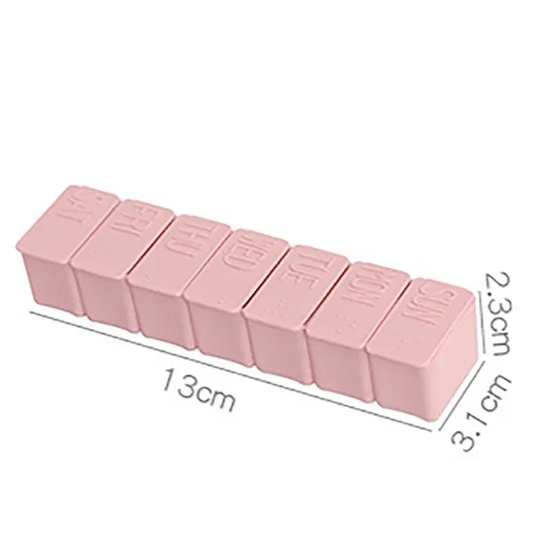 Новый 7-дневный Еженедельный контейнер для таблеток портативный органайзер