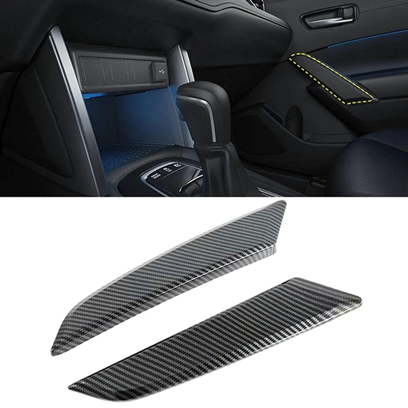 

For Toyota Corolla CROSS 2019-2021 Car Inner Door Armrest Cover Trim Door Handle Cover Carbon Fiber Accessories